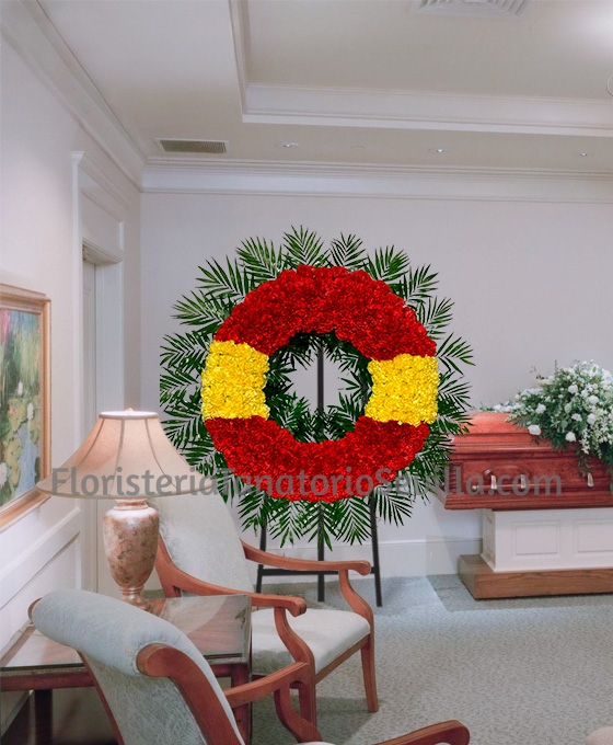 Corona floral funeraria España